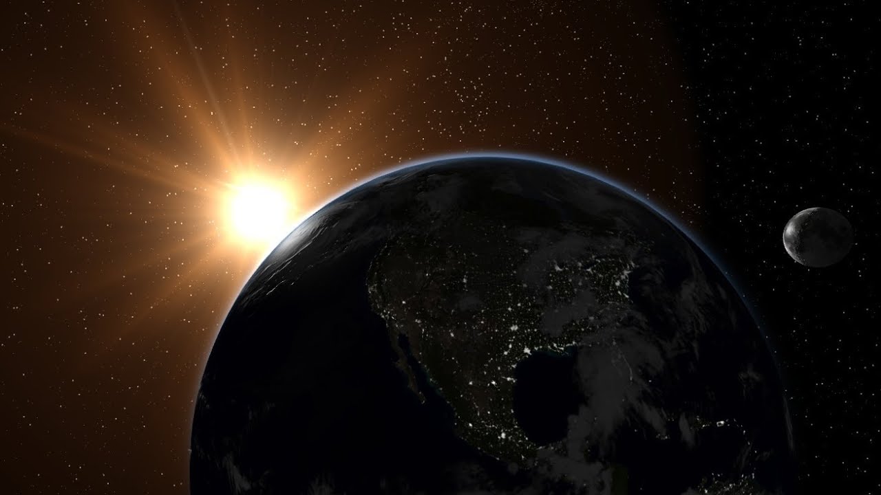 ظاهرة تكوين الليل والنهار بسبب دوران الأرض حول محورها